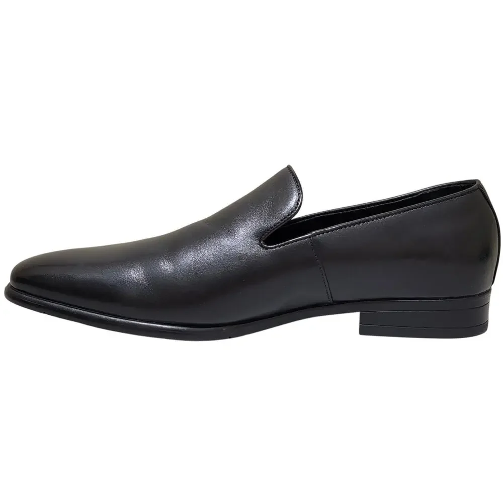 Stacy Adams Men Stevens Slip On Plain Dress Loafers Size US 10M Black Leather